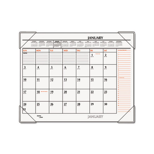 AtaGlance TwoColor Monthly Desk Pad Calendar AAGSK117000