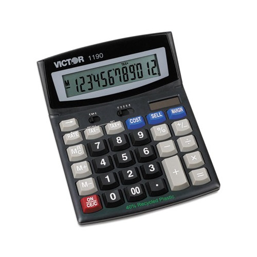 Victor 1190 Executive Desktop Calculator - VCT1190 - Shoplet.com