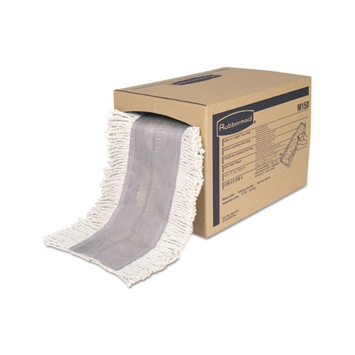 Cut To Length Dust Mops, Cotton, White, Cut-End, 5 x 40 Ft, 1 Box Cut To Length Dust Mops, Cotton, White, Cut-End, 5 x 40 Ft, 1 Box