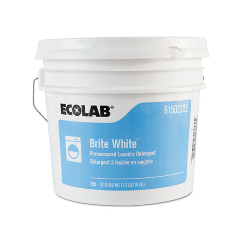 Ecolab Brite White Np Laundry Detergent, 1.2oz Packets - JAN02222 ...