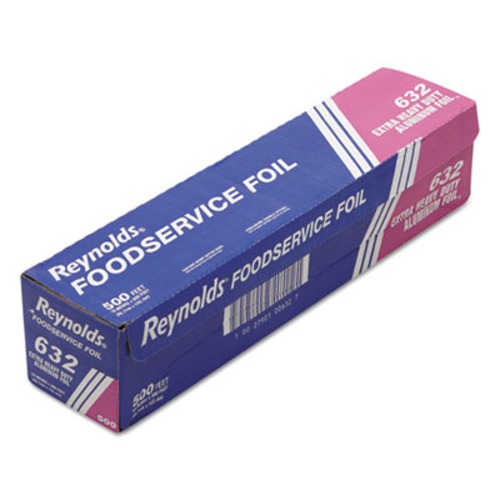 Reynolds Extra Heavyduty Aluminum Foil Roll, 18 X 500 Ft, Silver REY632
