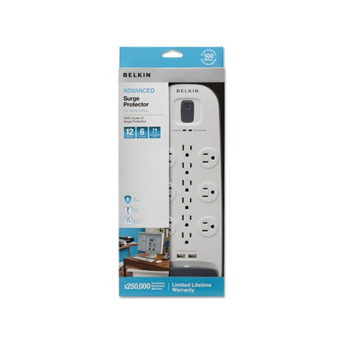 Belkin Home/Office Surge Protector - BLKBV11205006 - Shoplet.com