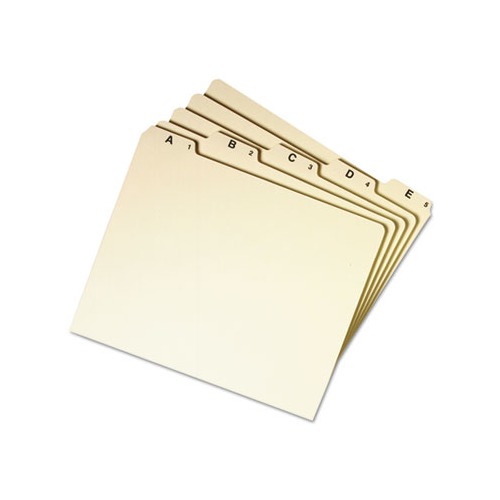 Smead Alphabetic Top Tab Indexed File Guide Set - SMD50176 - Shoplet.com