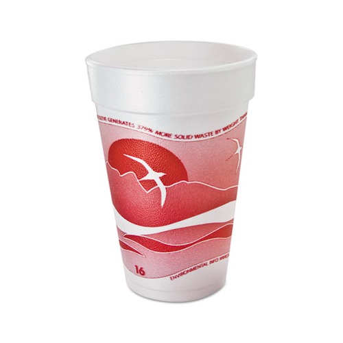  32 Oz Disposable Foam Cups (25 Pack), White Foam Cup