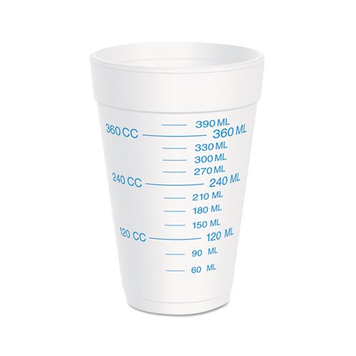 Dart 16-Ounce Foam Cups, White - 20 count