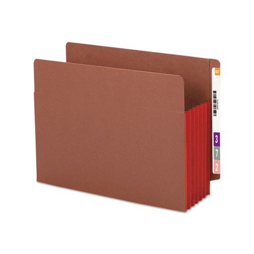 Smead Redrope DropFront End Tab File Pockets w/ Fully Lined Colored