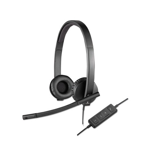 H570e Binaural Over The Head Wired Headset, Black