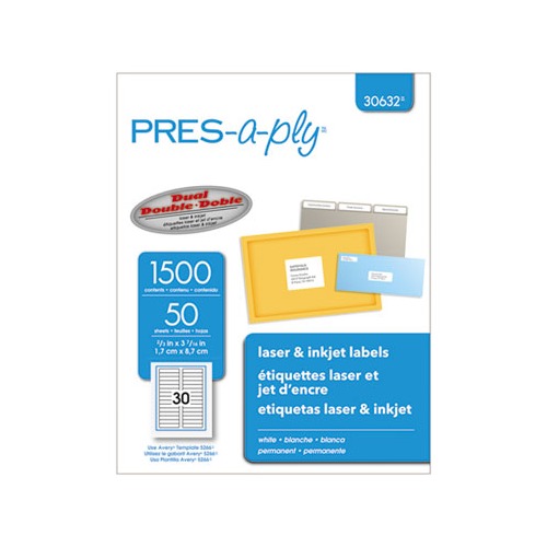 Avery pres a-ply label template