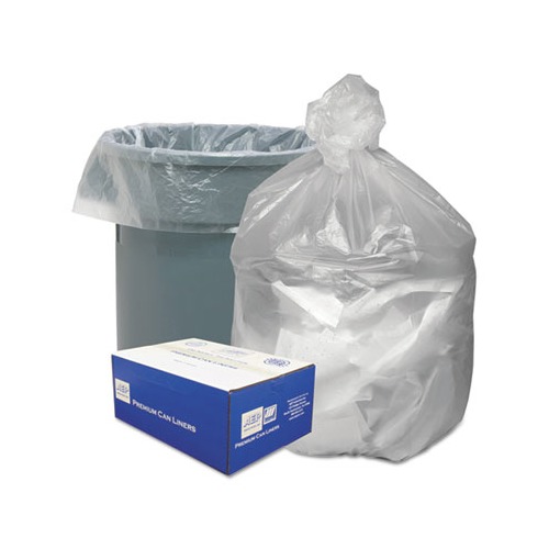 AccuFit Accufit Low-Density Can Liners, Black, 55 gal, 0.9 mil 40 x 53 100/Carton