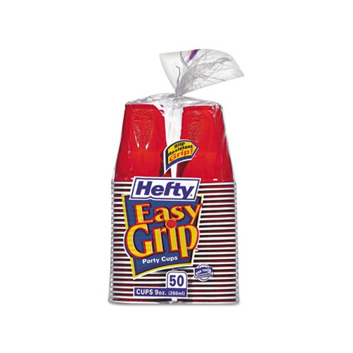Hefty Party On! 18 oz Red Disposable Plastic Cups