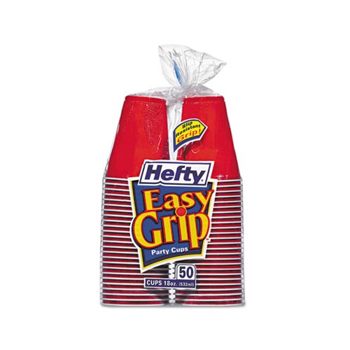 Hefty Easy Grip Disposable Plastic Party Cups RFPC21999CT