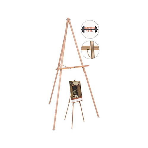 Oak Display Tripod Easel, 60 Oak Display Tripod Easel, 60