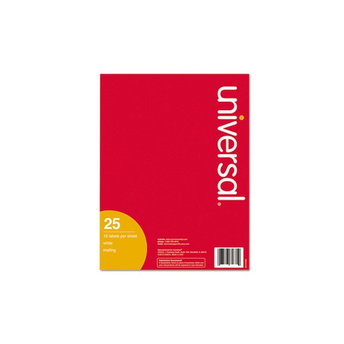Universal Inkjet/Laser Printer Labels - UNV80205 - Shoplet.com