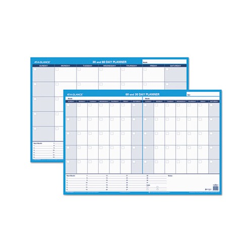 At-a-Glance 30/60-Day Undated Horizontal Erasable Wall Planner - AAGPM23328  - Shoplet.com