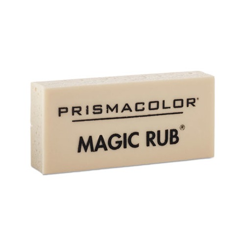 Prismacolor MAGIC RUB Eraser, Rectangular, Medium, Off White