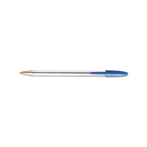 BIC Cristal Xtra Smooth Blue Ballpoint Pens, Medium Point (1.0mm