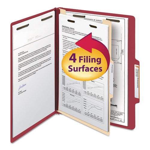 Smead Top Tab Classification Folders - SMD13703 - Shoplet.com