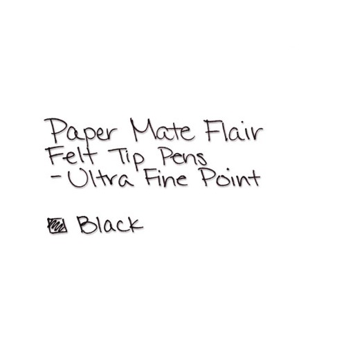 Paper Mate Ultra Fine Flair Felt Tip Marker Pen, 8 Pack