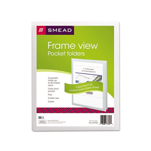 Smead Frame View Poly Two-Pocket Folders