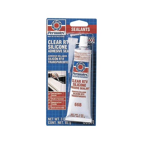 Permatex Clear RTV Silicone Adhesive Sealants 80050 23080050