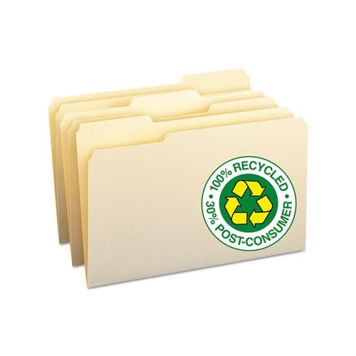 Smead 100 Recycled Manila Top Tab File Folders SMD15339