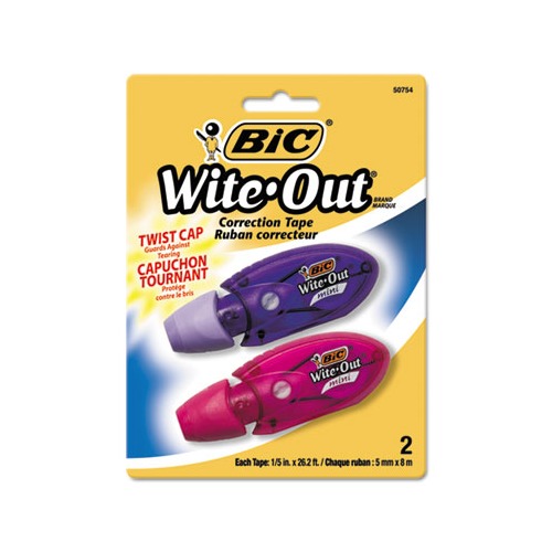 BIC Wite Out Correction Tape Pack Of 4 Correction Tape Dispensers