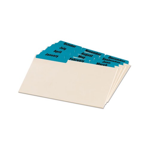 Oxford Manila Index Card Guides with Laminated Tabs OXF04613