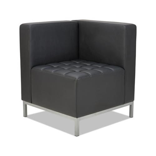 Alera QUB Series Corner Sectional, 26.38w x 26.38d x 30.5h, Black Alera QUB Series Corner Sectional, 26.38w x 26.38d x 30.5h, Black