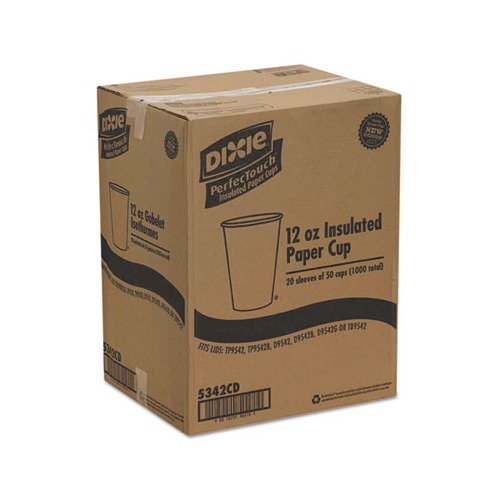 Dixie PerfecTouch Grab 'N Go 12 oz Paper Cups & Lids