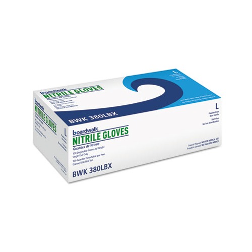 Boardwalk Disposable GeneralPurpose Nitrile Gloves BWK380LBXA