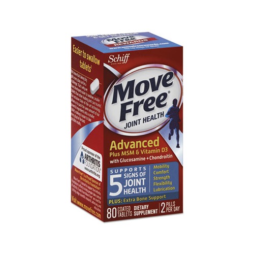  Move Free Advanced Glucosamine Chondroitin + Calcium  Fructoborate Joint Support Supplement, Supports Mobility Comfort Strength  Flexibility & Bone - 200 Tablets (100 servings)* : Health & Household