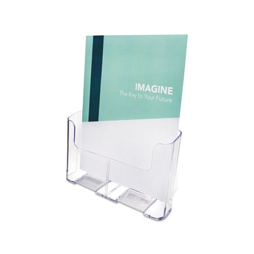 DocuHolder for Countertop/Wall-Mount, Magazine, 9.25w x 3.75d x 10.75h, Clear