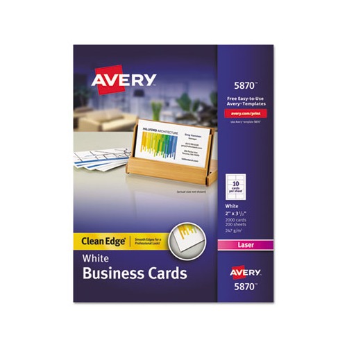 Avery Clean Edge Business Card Value Pack AVE5870