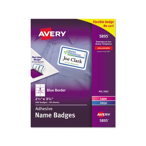 Avery Flexible Adhesive Name Badge Labels - AVE5895 - Shoplet.com