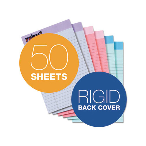TOPS Prism Plus Colored Pads, Legal Rule, Letter,50-Sheet Pads, 12 Per Pack Available In Multiple Colors