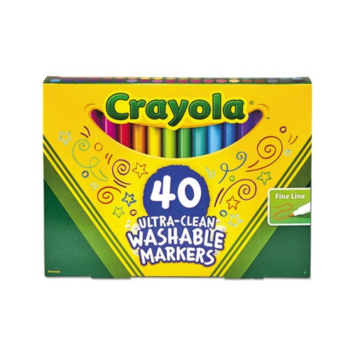 Save on Crayola Ultra-Clean Markers Fine Line Classic Colors Washable Order  Online Delivery
