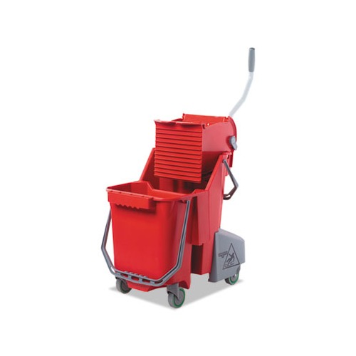 Impact 35-Quart Plastic General Bucket with Wheels in the Mop Wringer  Buckets department at