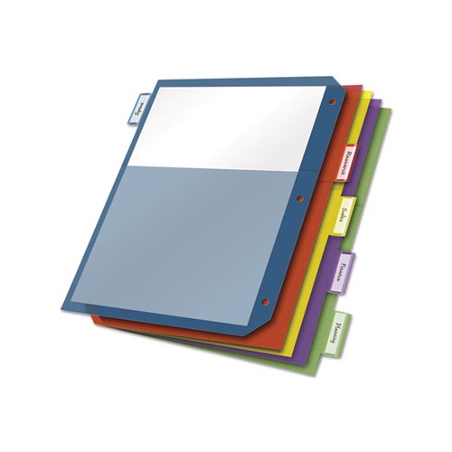 Cardinal Poly 2-Pocket Index Dividers - CRD84003 - Shoplet.com