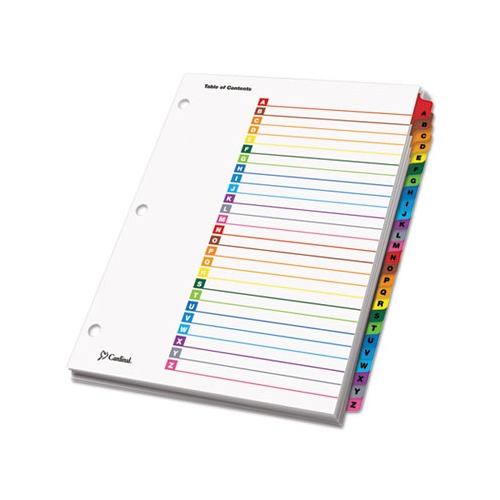 Cardinal OneStep Printable Table of Contents and Dividers