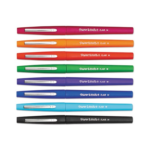 Paper Mate Flair Felt Tip Marker Pen, Assorted Ink, Medium, 48 Pens/Set  (PAP4651)