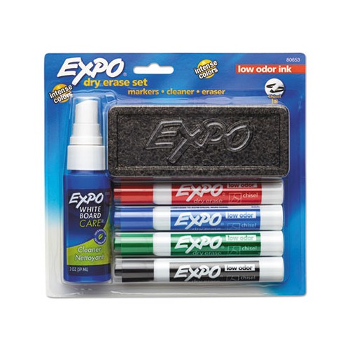 4 Color Set Erasable Whiteboard Marker Pen With White Board Eraser