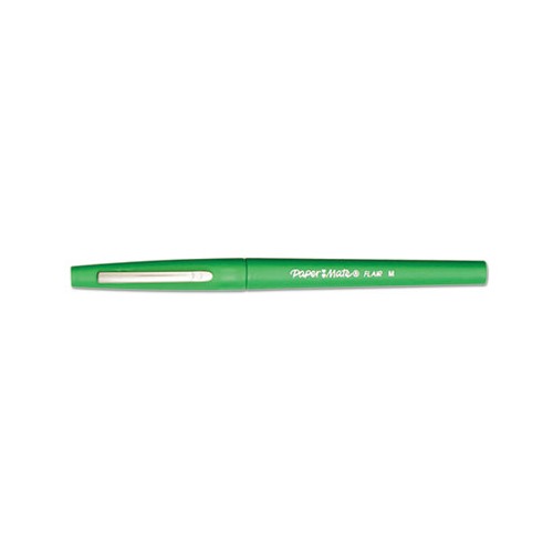 Point Guard Flair Felt Tip Porous Point Pen, Stick, Medium 0.7 mm, Green Ink, Green Barrel, Dozen | Bundle of 2 Dozen