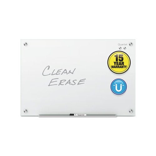 Glass Magnetic Whiteboard Dry Erase with Marker, White Glass Board for Wall