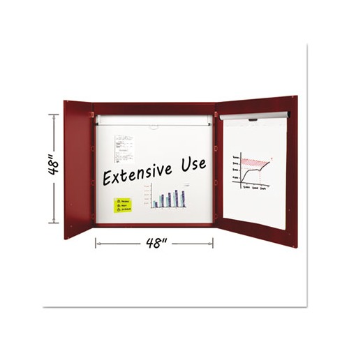 MasterVision 2-door Cherry Conference Cabinet - 48 MasterVision 2-door Cherry Conference Cabinet - 48