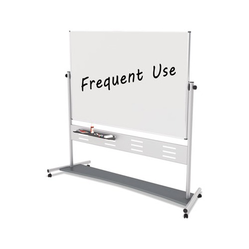 Large Reversible Total Erase Mobile Easel, Whiteboard, 6' x 4