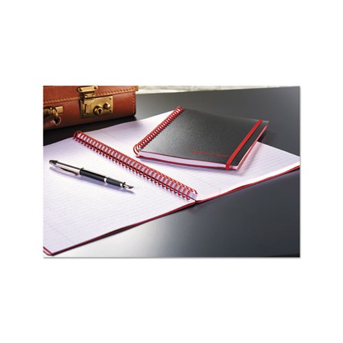 Black N' Red Twin Wire Poly Cover Notebook - JDKF67010