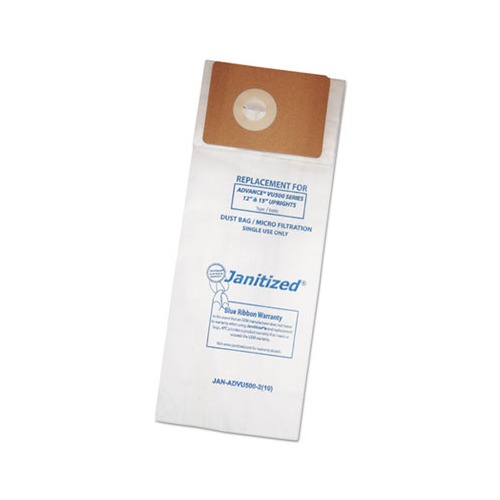 Vacuum Filter Bags Designed to Fit Advance VU500/Triple S Triumph, 100/Carton Vacuum Filter Bags Designed to Fit Advance VU500/Triple S Triumph, 100/Carton