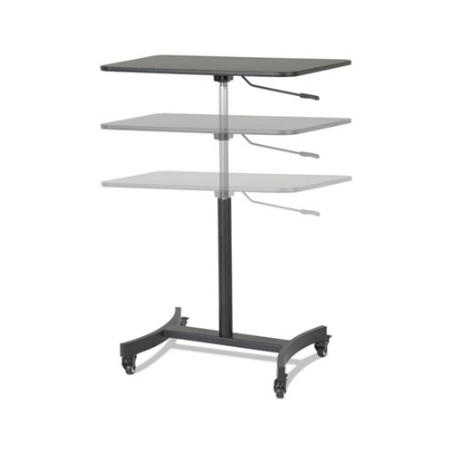 DC500 High Rise Collection Mobile Adjustable Standing Desk, 30.75