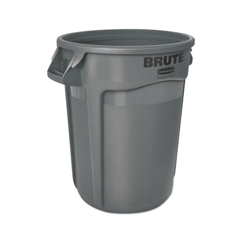 Rubbermaid Brute 32-Gallon Trash Can with Lid Grey