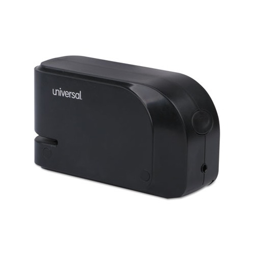 Half-Strip Electric Stapler with Staple Channel Release Button, 20-Sheet Capacity, Black Half-Strip Electric Stapler with Staple Channel Release Button, 20-Sheet Capacity, Black